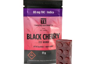 Twisted Extracts - BLACK CHERRY ZZZ JELLY BOMB | 80mg THC