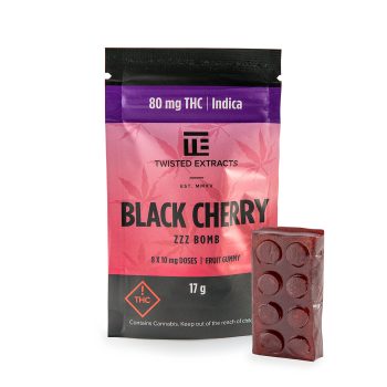 Twisted Extracts - BLACK CHERRY ZZZ JELLY BOMB | 80mg THC