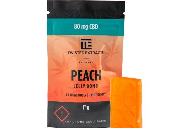 Twisted Extracts - Peach Jelly Bomb | 80mg CBD