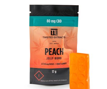 Twisted Extracts - Peach Jelly Bomb | 80mg CBD