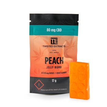 Twisted Extracts - Peach Jelly Bomb | 80mg CBD