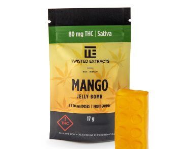 Twisted Extracts - Mango Jelly Bomb | 80mg THC (Sativa)