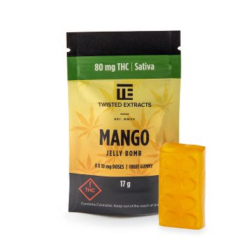 Twisted Extracts - Mango Jelly Bomb | 80mg THC (Sativa)