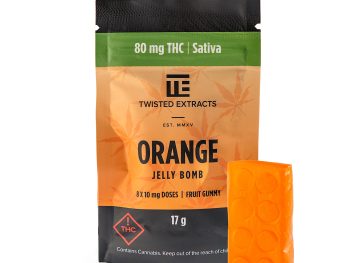 Twisted Extracts  - Orange Jelly Bomb | 80mg THC (Sativa)