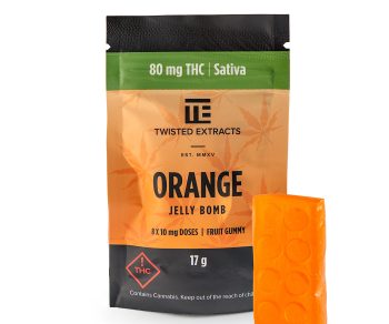 Twisted Extracts  - Orange Jelly Bomb | 80mg THC (Sativa)