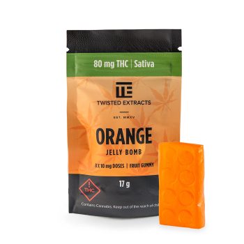 Twisted Extracts  - Orange Jelly Bomb | 80mg THC (Sativa)