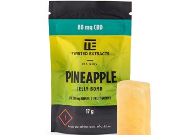 Twisted Extracts - Pineapple Jelly Bomb | 80mg CBD
