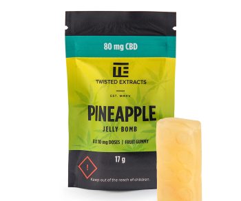 Twisted Extracts - Pineapple Jelly Bomb | 80mg CBD