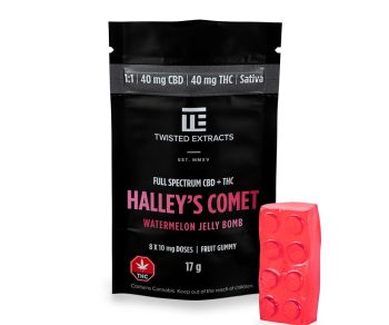 Twisted Extracts - Watermelon Halley's Comet  Jelly Bomb | 40mg THC 40mg CBD (Sativa)
