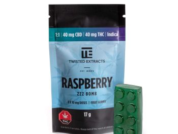 Twisted Extracts - Zzz Blue Raspberry Jelly Bomb | 40mg THC 40mg CBD
