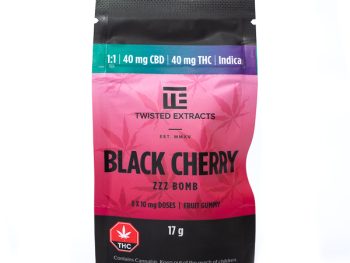 Twisted Extracts - Zzz Black Cherry Jelly Bomb | 40mg THC 40mg CBD