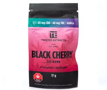 Twisted Extracts - Zzz Black Cherry Jelly Bomb | 40mg THC 40mg CBD