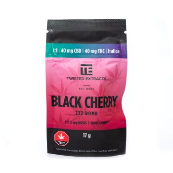 Twisted Extracts - Zzz Black Cherry Jelly Bomb | 40mg THC 40mg CBD