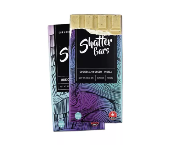 Euphoria Extractions Indica Shatter Bar 500MG - Cookies and Green