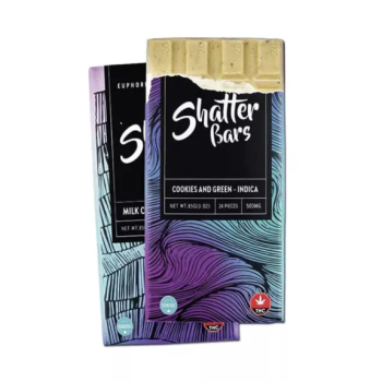Euphoria Extractions Indica Shatter Bar 500MG - Cookies and Green