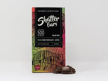 Euphoria Extractions Sativa Shatter Bar 500MG - Vegan Dark Chocolate (Sugar Free)