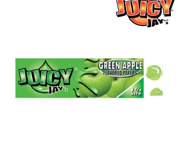 Juicy Jay's – 1 1/4  Green Apple Flavoured Rolling Papers
