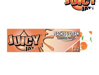 Juicy Jay's – 1 1/4  Peaches & Cream Flavoured Rolling Papers