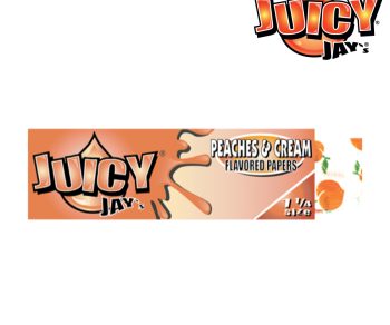 Juicy Jay's – 1 1/4  Peaches & Cream Flavoured Rolling Papers