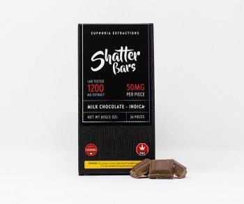 Euphoria Extractions Milk Chocolate Indica Bar 1200MG