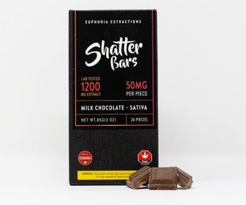 Euphoria Extractions Milk Chocolate Sativa Bar 1200MG