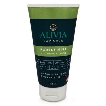 Alivia Sooth Lotion w/ Arnica -  Forest Mist  - 400MG THC & 200MG CBD