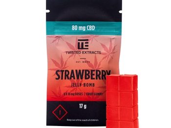 Twisted Extracts - ”Strawberry CBD” Jelly Bomb 80MG