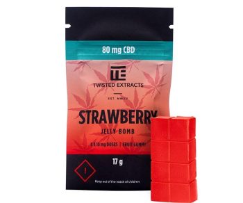 Twisted Extracts - ”Strawberry CBD” Jelly Bomb 80MG