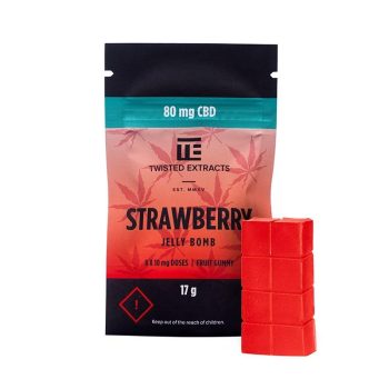 Twisted Extracts - ”Strawberry CBD” Jelly Bomb 80MG