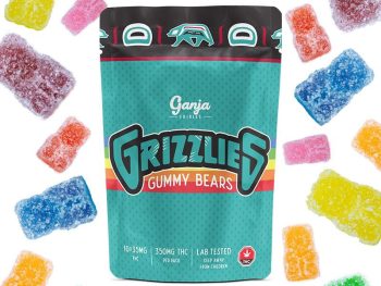 Ganja Edibles - Grizzlies SOUR Gummy Bears 350MG