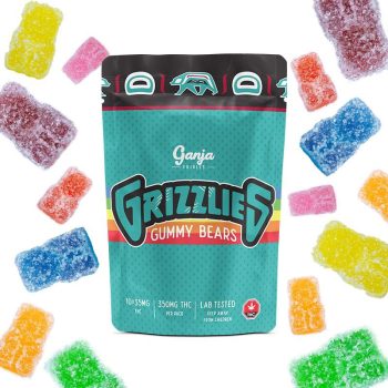 Ganja Edibles - Grizzlies SOUR Gummy Bears 350MG