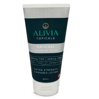 ALIVIA – Soothing Lotion – Unscented  - 400MG THC & 200MG CBD