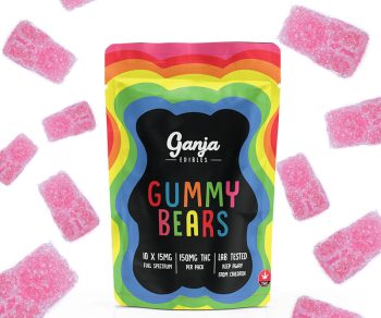 Ganja Edibles - SOUR Watermelon Gummy Bears 150MG