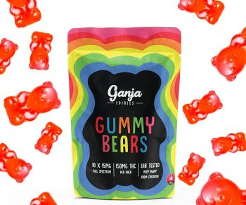 Ganja Edibles - Strawberry Gummy Bears 150MG