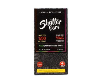 Euphoria Extractions - Vegan Dark Chocolate Sativa Bar 1200MG