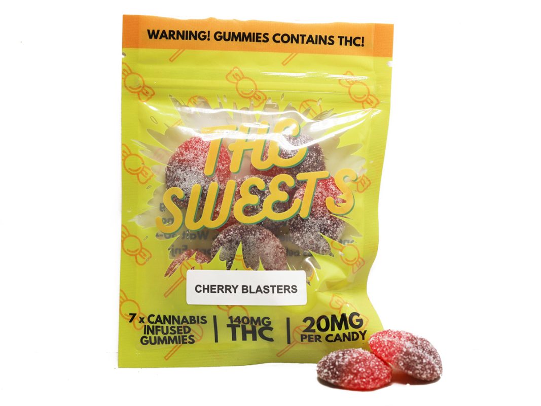 THC Sweets – Cherry Blaster Gummies 140MG – Canna Sweets Mail Order ...