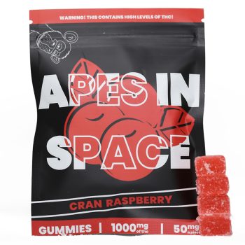 Apes In Space Gummies - Cran Raspberry 500MG