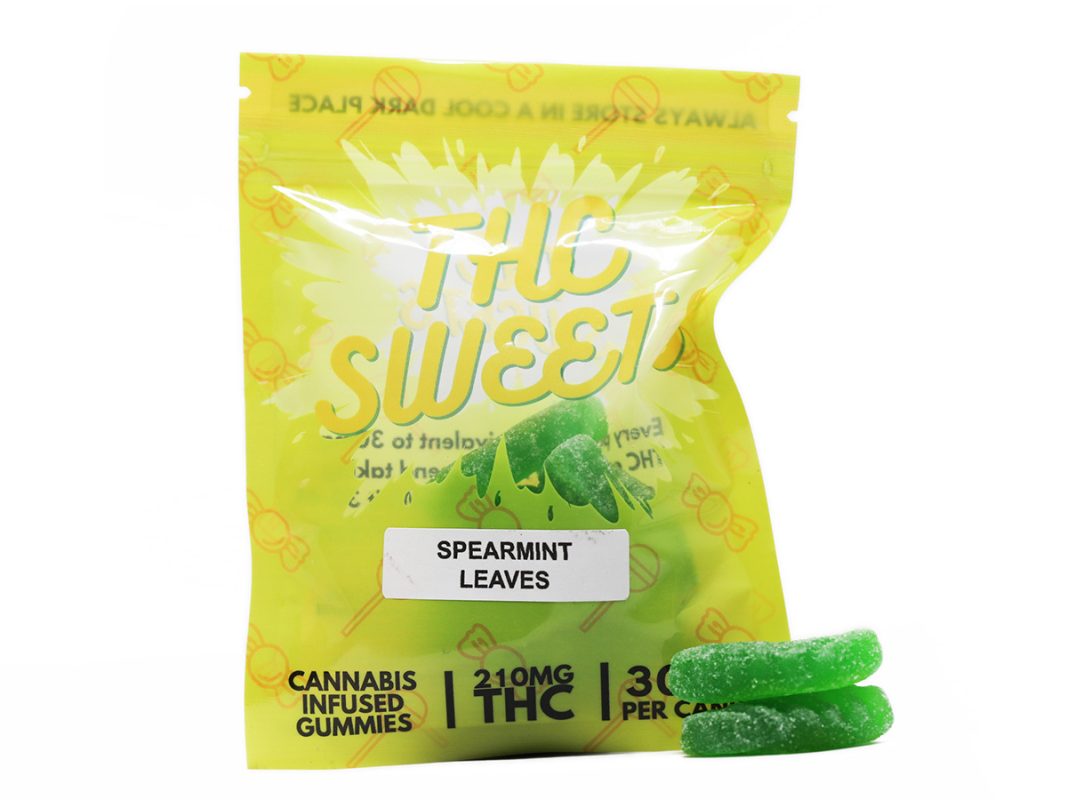 THC Sweets – Spearmint Leaves 210MG – Canna Sweets Mail Order Marijuana