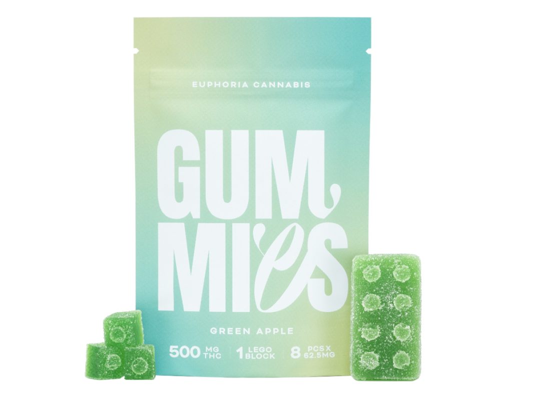 Marijuana Sweets Euphoria Cannabis – Green Apple Gummies 500MG THC – Canna Sweets Mail ...