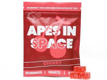 Apes In Space Gummies - Cherry 1000MG