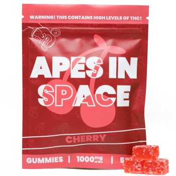 Apes In Space Gummies - Cherry 1000MG