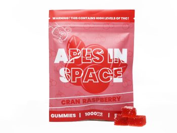 Apes In Space Gummies - Cran Raspberry 1000MG