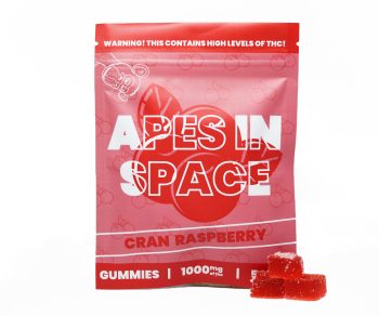 Apes In Space Gummies - Cran Raspberry 1000MG