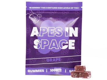 Apes In Space Gummies - Grape 1000MG