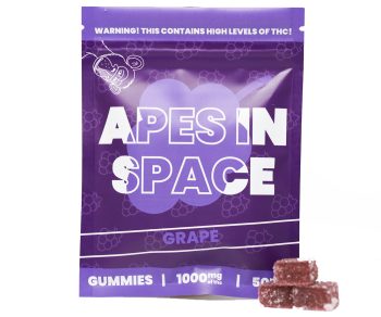 Apes In Space Gummies - Grape 1000MG