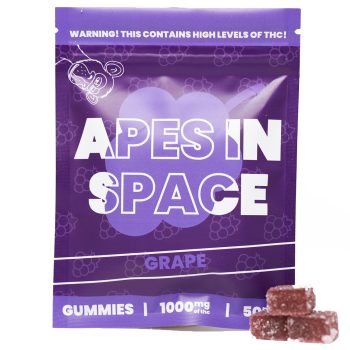 Apes In Space Gummies - Grape 1000MG