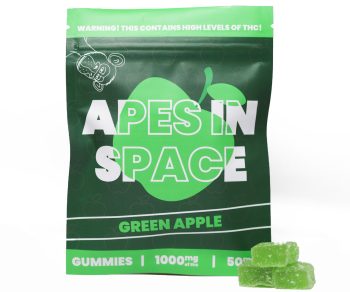 Apes In Space Gummies - Green Apple 1000MG