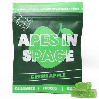Apes In Space Gummies - Green Apple 1000MG