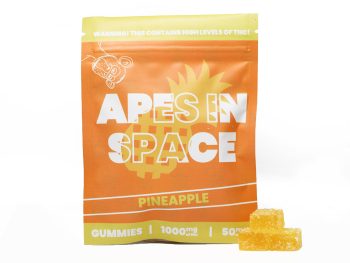 Apes In Space Gummies - Pineapple 1000MG