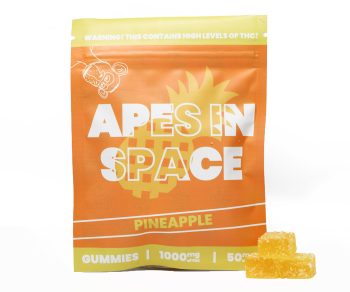 Apes In Space Gummies - Pineapple 1000MG